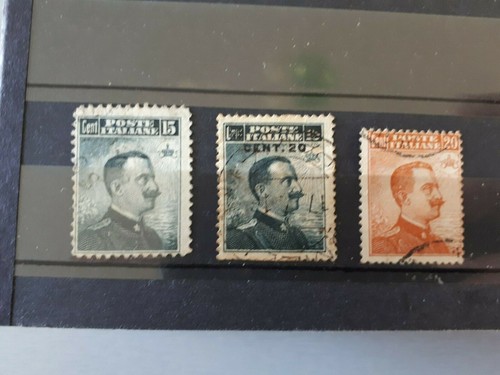 Timbres italie 1916 le roi - :,