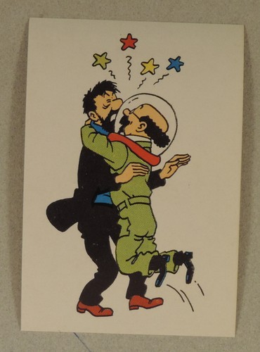 Herge tintin autocollant lune - ,