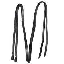 Black HILASON Western Horse Tack Leather Split Rein | Reins for Horses Weaver