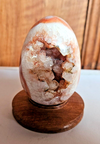 Geode oeuf agathe cristallisé - geode,