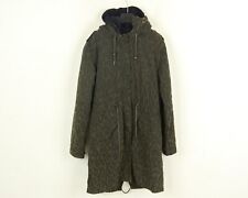 Maison Scotch Femmes Taille L Veste Manteau 2 En 1 Léopard Capuche Khaki Parka