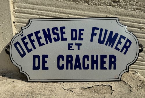 Ancienne plaque émaillée