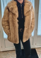 Manteau 3/4  de fourrure en Renard Argenté