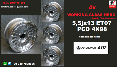Jantes 13 pouces 4x98 - 13,