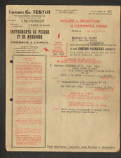 PARIS (XI°) BALANCE / WEIGHT / MEASURING INSTRUMENTS ""Ets. Ch. TESTUT"" in 1925