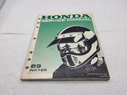 1989 honda nx125 service - honda,