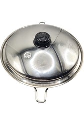 Saladmaster 12 Inch Wok With Lid 316Ti-Titanium Stainless Steel USA With Handles