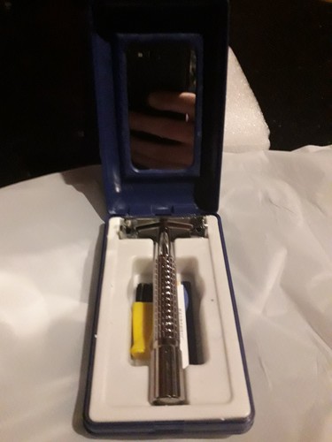 Rasoir sureté métal doré - rasoir, de