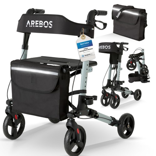 Arebos déambulateur noir - déambulateur, 4