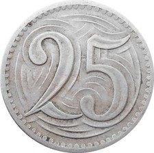 Czechoslovakia 25 Haleru 1933