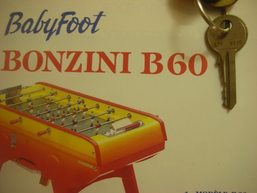 Clé baby foot - clé, bonzini