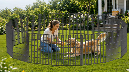 Enclos pour chien panneaux - pour,