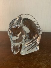 Tauni DE Lesseps Baccarat Crystal Horsehead h: 17 cm
