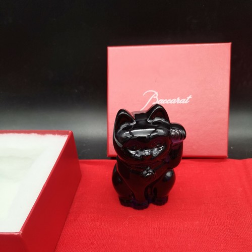 Baccarat superbe chat cristal - chat,