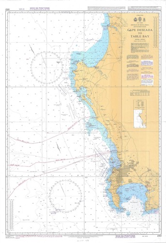 Carte maritime cape deseada - carte,
