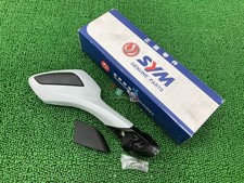 GTS125-300 Right Mirror, White, In Stock, Ready to Ship, Genuine SYM (SYM) M...