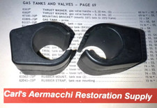 AERMACCHI HARLEY 61562-73P TANK MOUNTS pair 1973 1974 SPRINT SX350 SS350