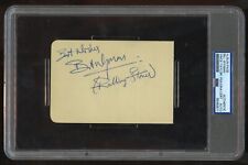 Bill Wyman ROLLING STONES & Vince Taylor signed autograph 3x5 Album Page PSA