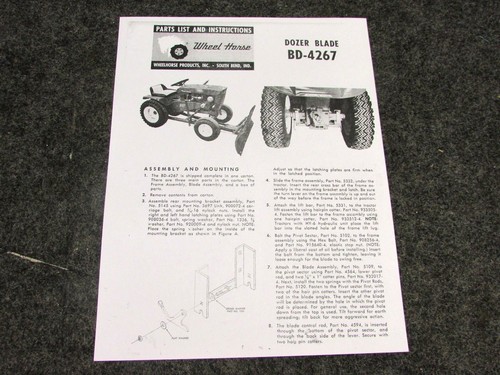 1966 wheel horse tractor - 1966,