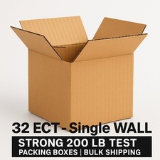 4x4x4 Premium Corrugated Shipping Boxes – Small Mailing Cartons | 25 50 100 200