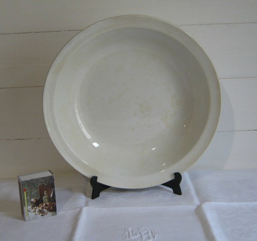 Creil montereau plat blanc - montereau,