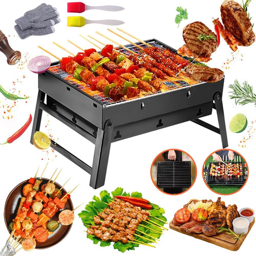 Barbecue charbon bois pliable - bois,