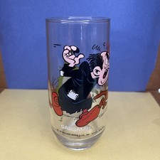 Vintage Smurfs Gargamel Azrael Glass ~ Hardee's 1982