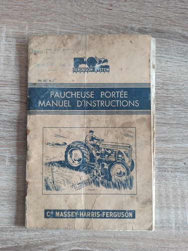 Livret utilisation faucheuse - utilisation,