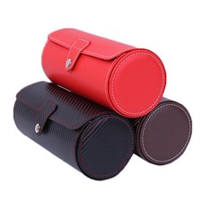 Élégant Montre De Stockage 2 Slots Bijoux Boîte De Cylindre pour