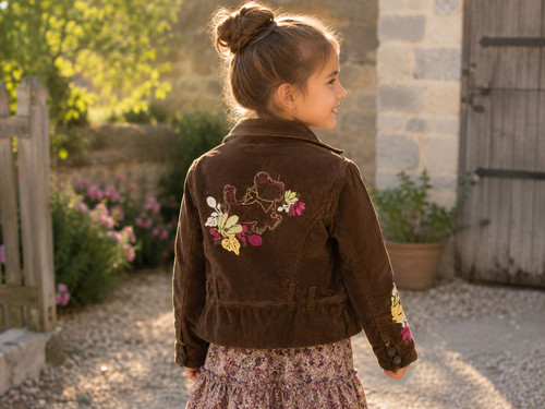 Manteau veste velours fille - fille, 6