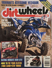 Dirt Wheels Magazine Suzuki 450 4x4 Duncan Raptor 250 Snow ATV UTV March 2009