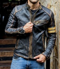Veste En Cuir De Motard