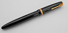 OLD PARKER SENIOR DUOFOLD PEN 18K GOLD FRANCE PUMP WORKS UK