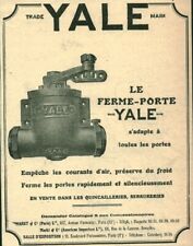 Antique 1927 Yale Door Closer Magazine Issue Advertising