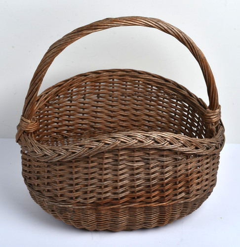 Ancien panier osier rotin - ancien, en