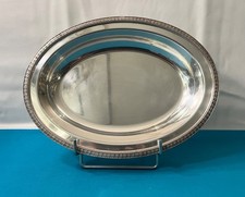 Plat creux CHRISTOFLE modèle MALMAISON métal argenté EMPIRE 31x23 cm table
