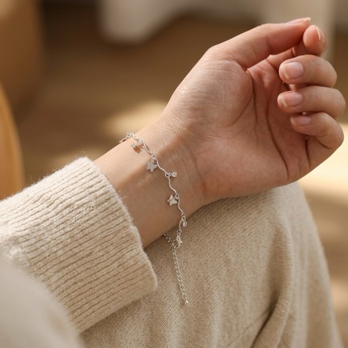 Bracelet papillons argent - bracelet,