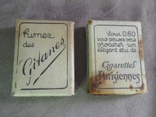 TWO ANTIQUE MATCHBOXES and PARISIAN.
