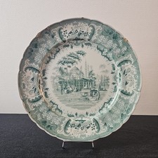 Plat Rond Décor Turc Faïence