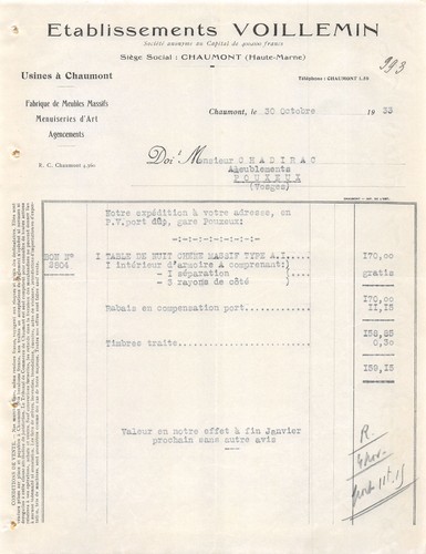 1933 usines chaumont - 1933, a