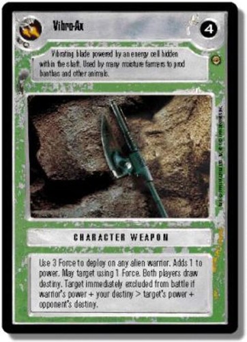Vibro star wars ccg - vibro-ax, (l)