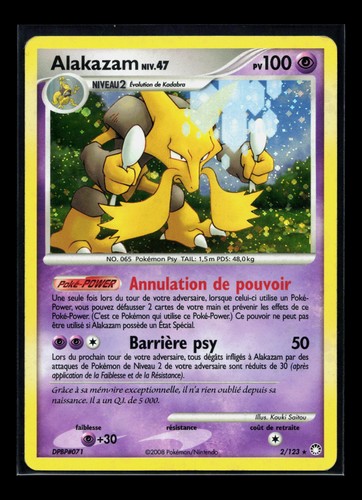 Carte pokémon alakazam - pokémon, 2/123