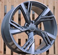 4X Roues 20" RS6 4K C8 style GRIS 5X112 ET35 pour Audi A5 A6 A7 A8 Q5 Q7
