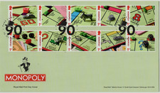 2025 GB MONOPOLY STAMPS FIRST DAY COVER PARK LANE PMK FDC *NICE*  16.10.25