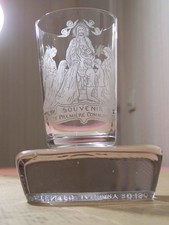 verre de souvenir de communion