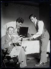 Family Social Life Gramophone c1930 Photo NEGATIVE Glass Plate VR23L17n9
