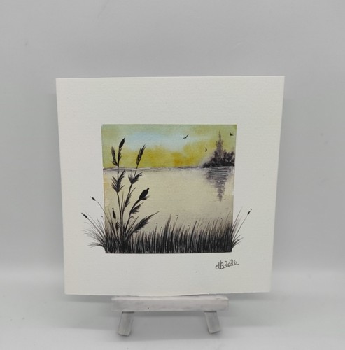 Aquarelle originale paysage - originale,