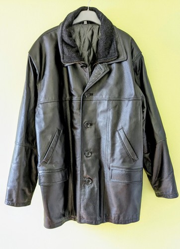 Veste cuir noir - veste, avec