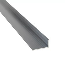 Aluminium angle L-profile angle profile aluminium angle strip 60 x 20 x 3 mm HL 350 mm