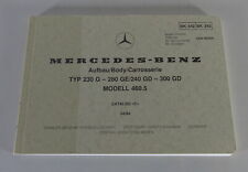 Picture Catalogue Mercedes Body G-Model W460 230 G-280 GE 240 GD-300 GD 04/1984